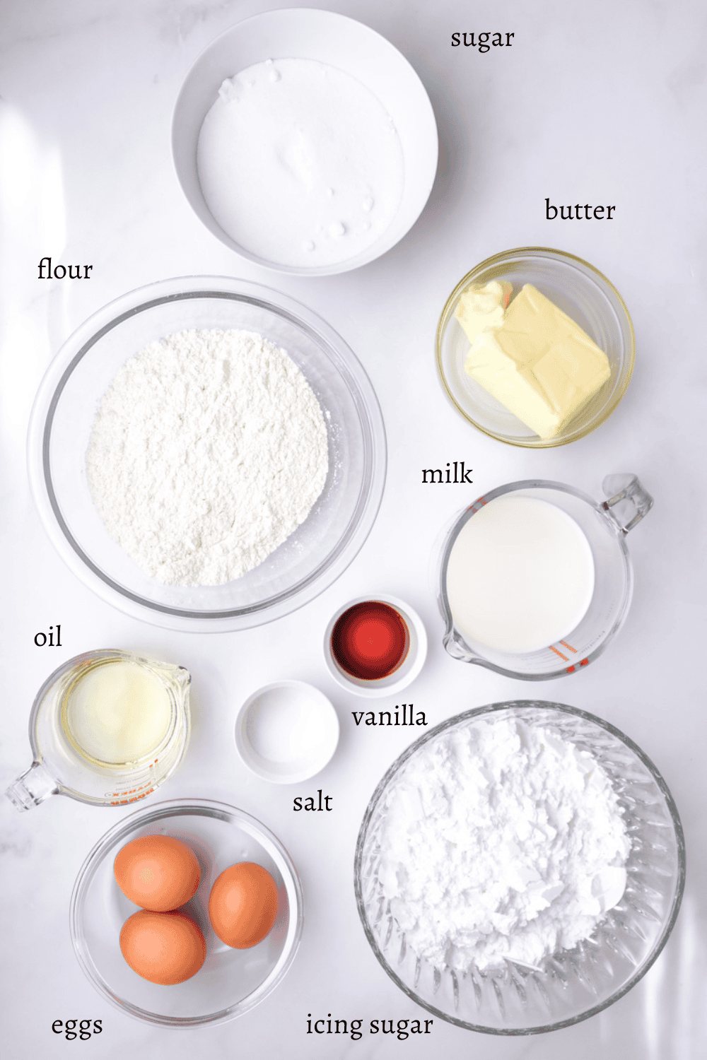 Image shows ingredients needed to make the recipe. 